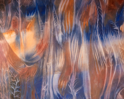 Vengeance Abstract Watercolor Painting
