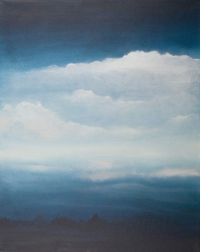 Break in the Storm Oil Landscape Painting by Harold Roth