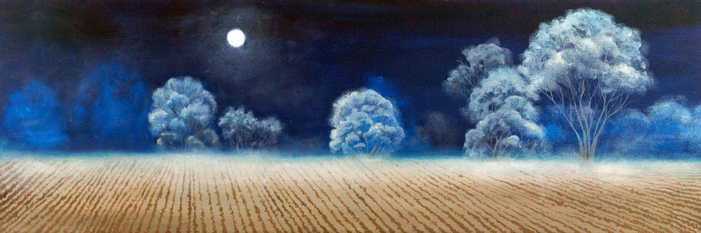 Ghost Trees Oil Landscape Painting
