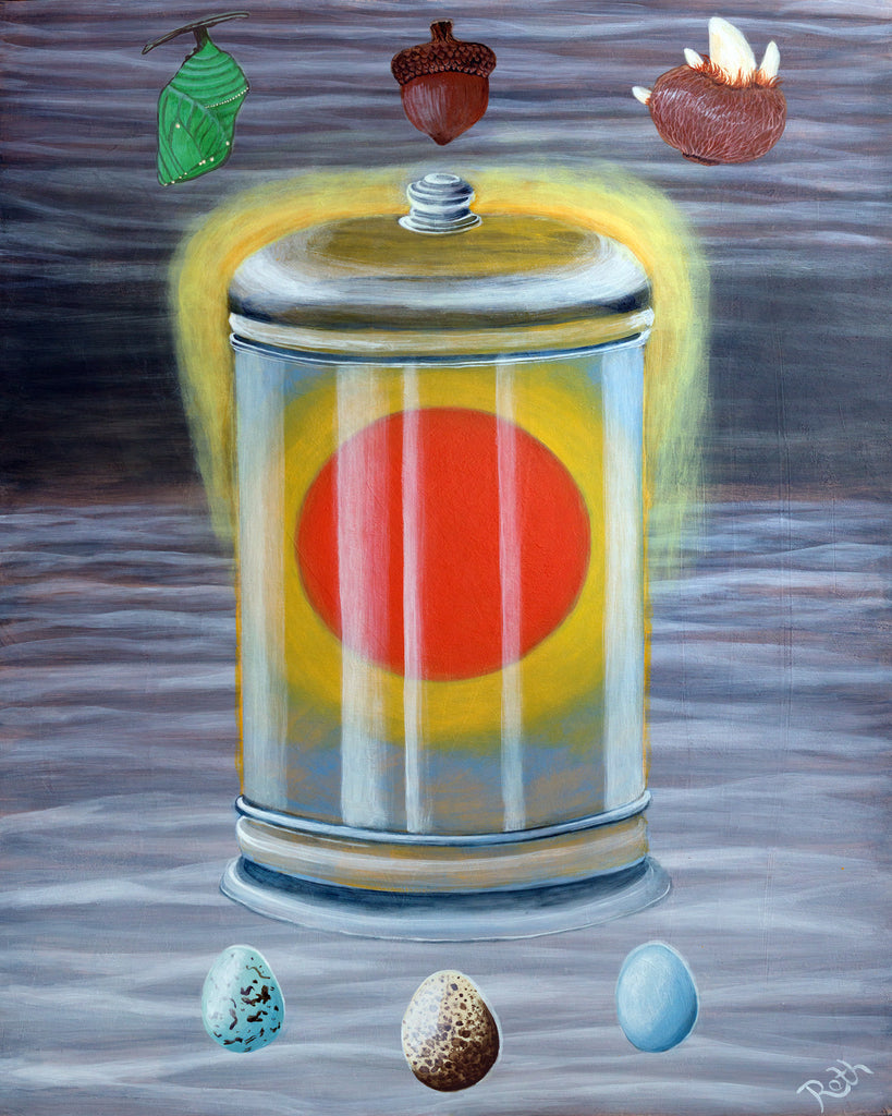 Hope of Transformation Archival Print of a Surreal Painting by Harold Roth