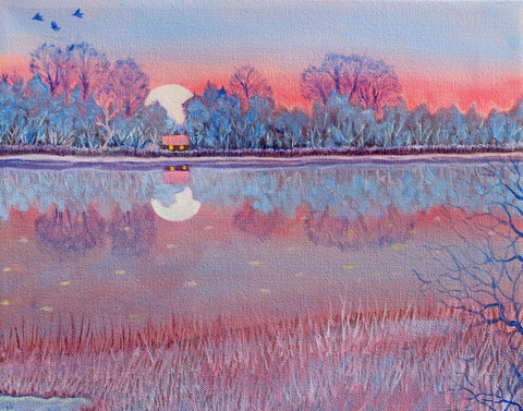 The Root Cutter's Cottage Painting and Print